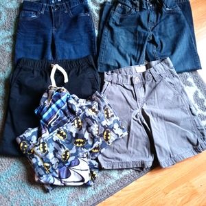 Boys size 8 Lot - 3 pants, 1 pj set & a FREE pair of cargo shorts.